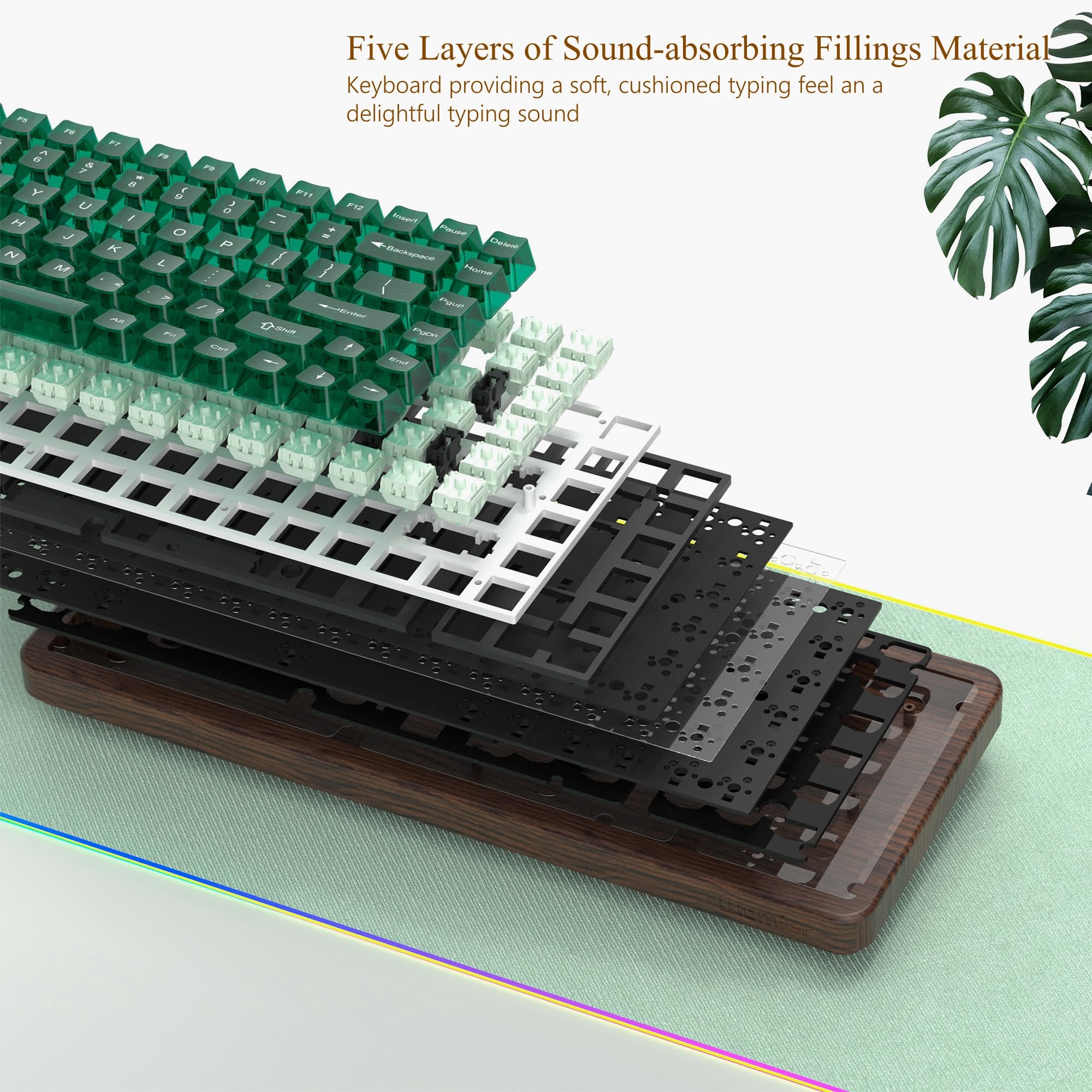 Amazon | Womier 75% メカニカルキーボード ワイヤレス QMK/VIA、WD75